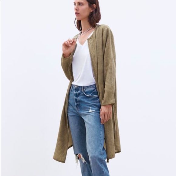 Zara Jackets & Blazers - ZARA Linen Blend Frock Coat with Pockets